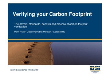 Benefits of Verifying your Carbon Footprint