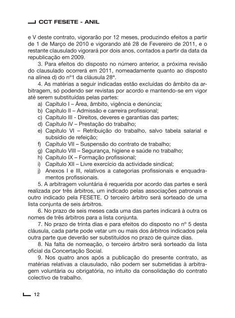 Contrato Colectivo de Trabalho para o Sector de Lanifícios ... - Fesete