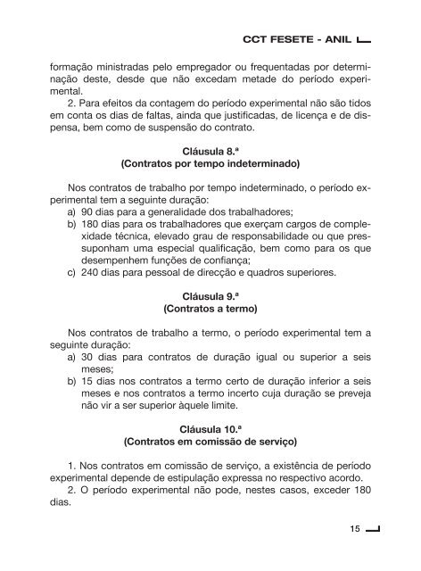 Contrato Colectivo de Trabalho para o Sector de Lanifícios ... - Fesete