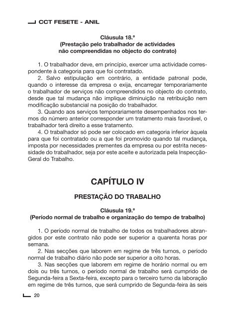 Contrato Colectivo de Trabalho para o Sector de Lanifícios ... - Fesete