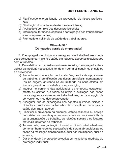 Contrato Colectivo de Trabalho para o Sector de Lanifícios ... - Fesete