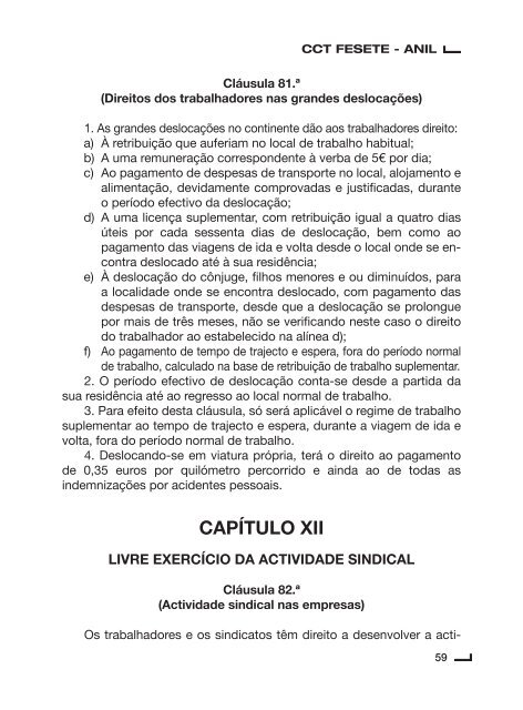 Contrato Colectivo de Trabalho para o Sector de Lanifícios ... - Fesete