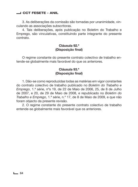 Contrato Colectivo de Trabalho para o Sector de Lanifícios ... - Fesete