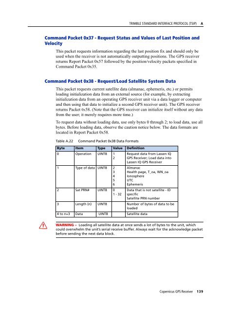 REFERENCE MANUAL - FTP Directory Listing - Trimble