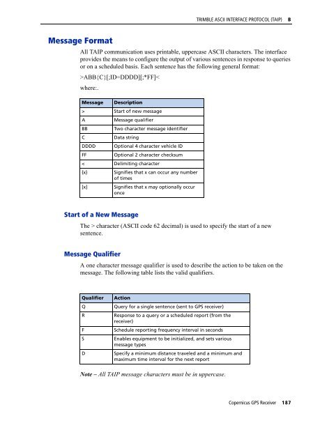 REFERENCE MANUAL - FTP Directory Listing - Trimble