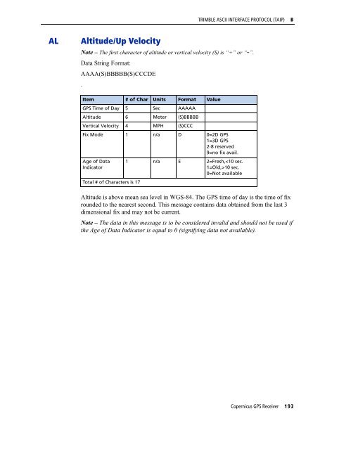 REFERENCE MANUAL - FTP Directory Listing - Trimble