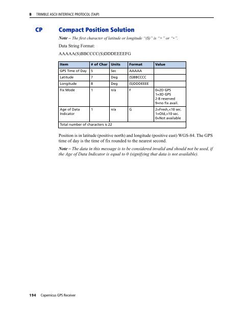 REFERENCE MANUAL - FTP Directory Listing - Trimble