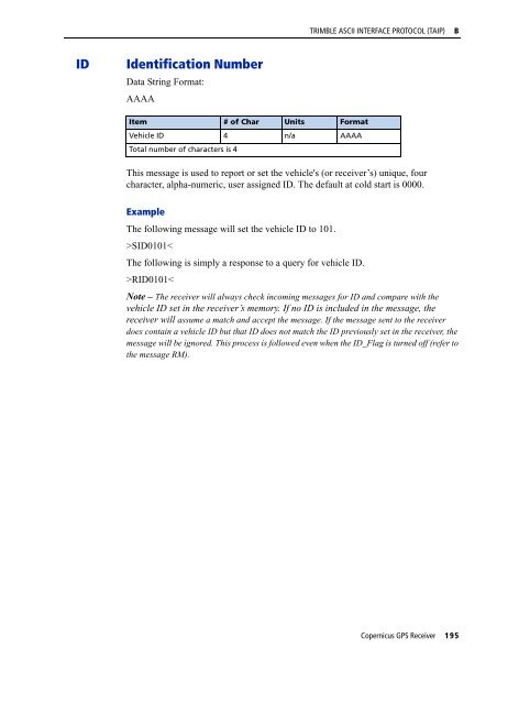 REFERENCE MANUAL - FTP Directory Listing - Trimble