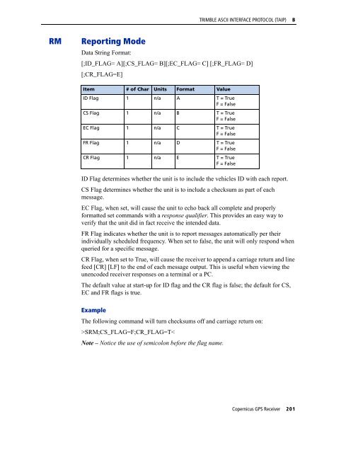 REFERENCE MANUAL - FTP Directory Listing - Trimble