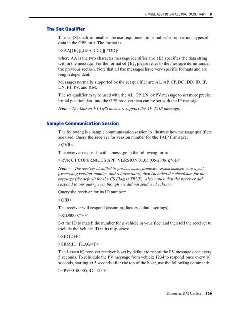 REFERENCE MANUAL - FTP Directory Listing - Trimble