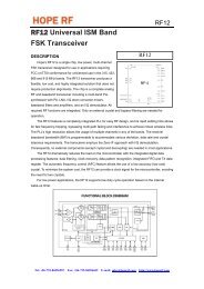 RF12 Universal ISM Band FSK Transceiver