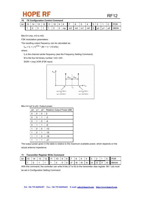 RF12 Universal ISM Band FSK Transceiver