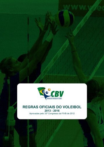 regras oficiais do voleibol 2013 - 2016 - CBV