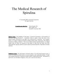 Spirulina Abstracts Draft 6 - Cyanotech