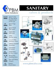 Sanitary Valves - JO Galloup Company