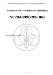 Verbandsordnung 19102008 - Pfadfindergruppe Wien 42 