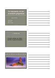 De meerwaarde van een dynamische ganganalyse