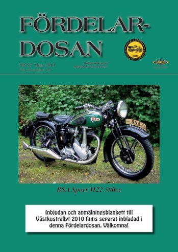 BSA Sport M22 500cc - Hallands Fordonsveteraner