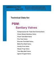 PBM Sanitary Valves - Associated Valve