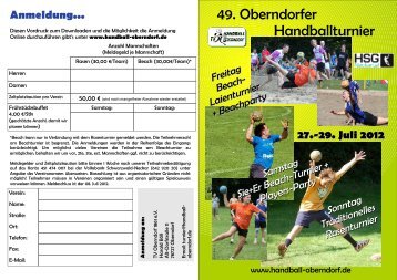 49. Oberndorfer Handballturnier - TV Stetten Handball