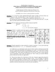 Model question paper - Industrial Engineering and Operations ...