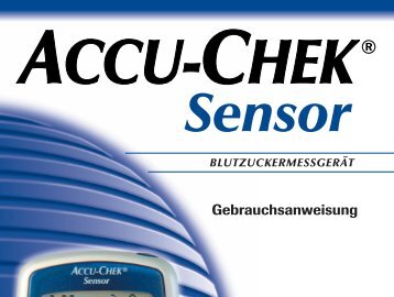 Accu-Chek Sensor 2004 Bedienungsanleitung | PDF-Dokument