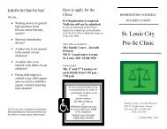 Brochure Pro Se Clinic.pdf - 22nd Circuit Court, St. Louis, Missouri