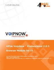 4PSA VoipNow Â® Professional 2.0.5 Browser Module for IE