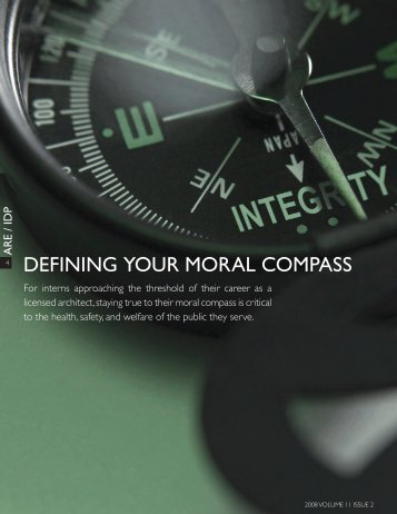 dEFiNiNg YouR moRAL ComPASS - NCARB