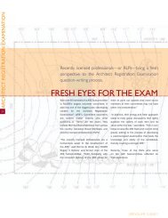 FRESH EYES FOR THE EXAM - NCARB