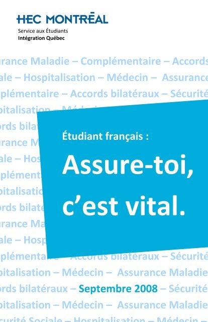 Assure Toi C Est Vital Hec Montreal