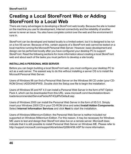 StoreFront 5.0 Manual - StoreFront Support - LaGarde, Inc.