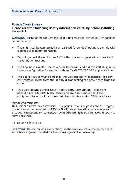 Installation Guide ECS5510-48S 48-Port 10G Ethernet ... - Edge-Core