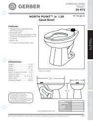 spec sheet - Gerber