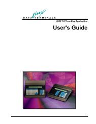 LINX 7-5 Turn-Key Application User's Guide - LINX Data Terminals