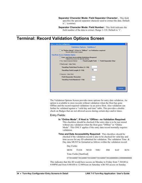 LINX 7-5 Turn-Key Application User's Guide - LINX Data Terminals