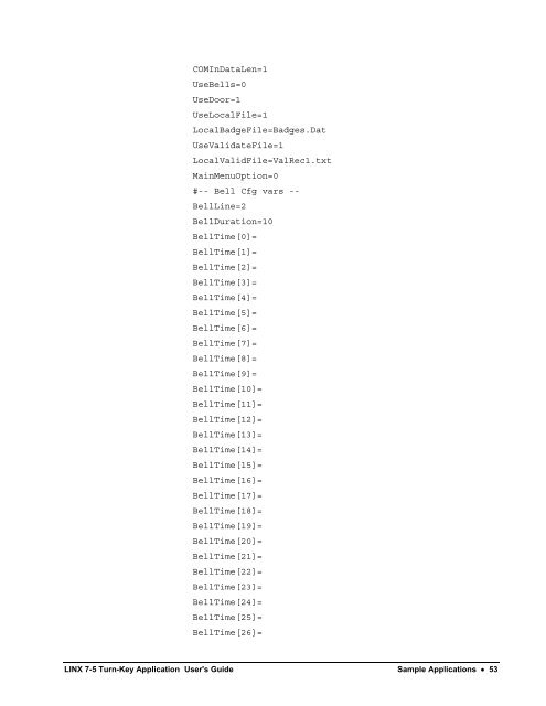 LINX 7-5 Turn-Key Application User's Guide - LINX Data Terminals