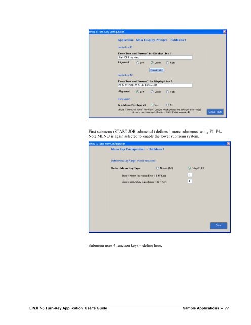 LINX 7-5 Turn-Key Application User's Guide - LINX Data Terminals