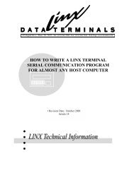 how to write a linx terminal serial communication program for almost ...