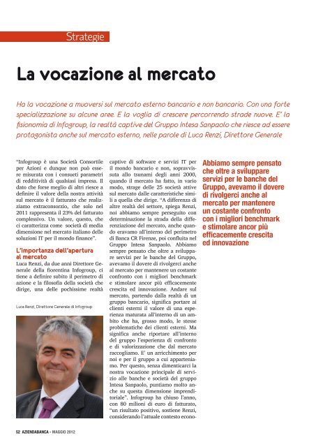 La vocazione al mercato - Infogroup