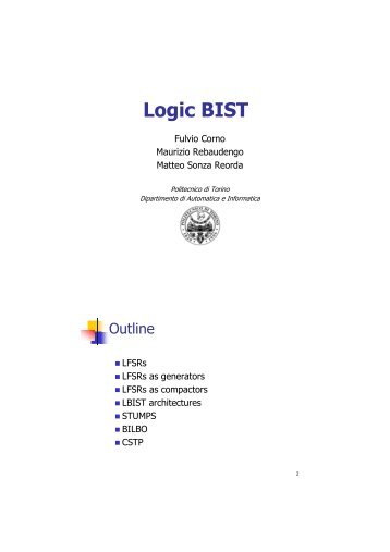 Logic BIST - Politecnico di Torino