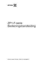 ZP1-F-serie Bedieningshandleiding - Lobeco