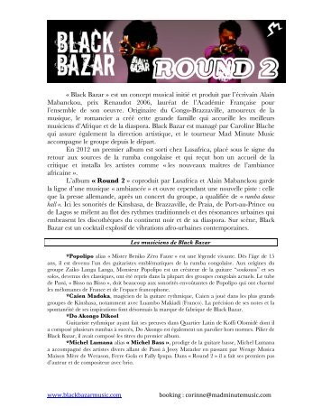 TÃ©lÃ©charger la Biographie (pdf) - Mad Minute Music