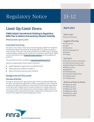 Regulatory Notice 13-12 - FINRA