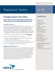 Regulatory Notice 12-58 - FINRA