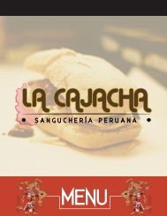 Menu La Cajacha Sangucheria