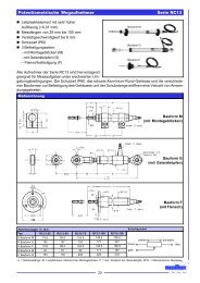 Potentiometrische Wegaufnehmer Serie RC13 - Universal Import