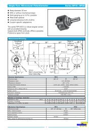 Single-Turn Wirewound Potentiometer Series ... - Universal Import