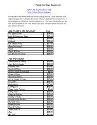 Family Pastimes Price Sheet.xlsx - Trillium Waldorf School