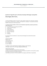 Europa Service. - Volkswagen Leasing